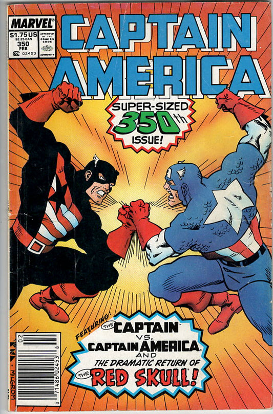 Pre-Owned - Captain America #350  (February 1989) Scanned Image Pop Weasel Pre-Owned Comics