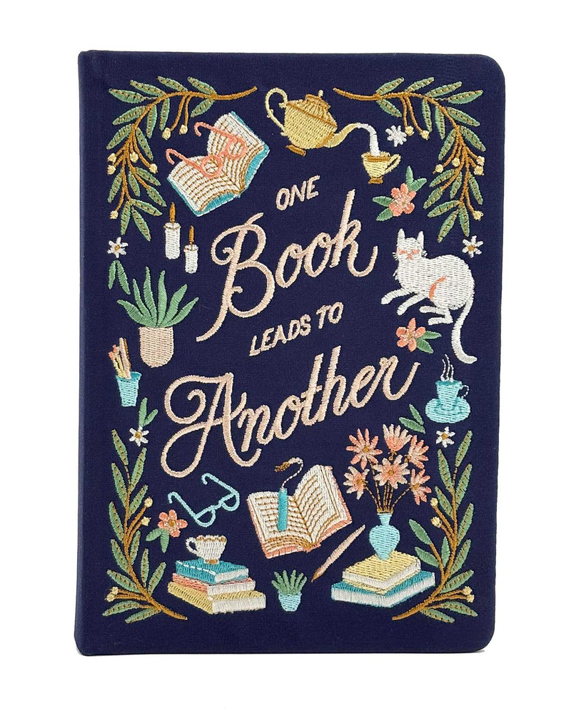 Book Lover's Embroidered Journal image -  - Image - Pop Weasel