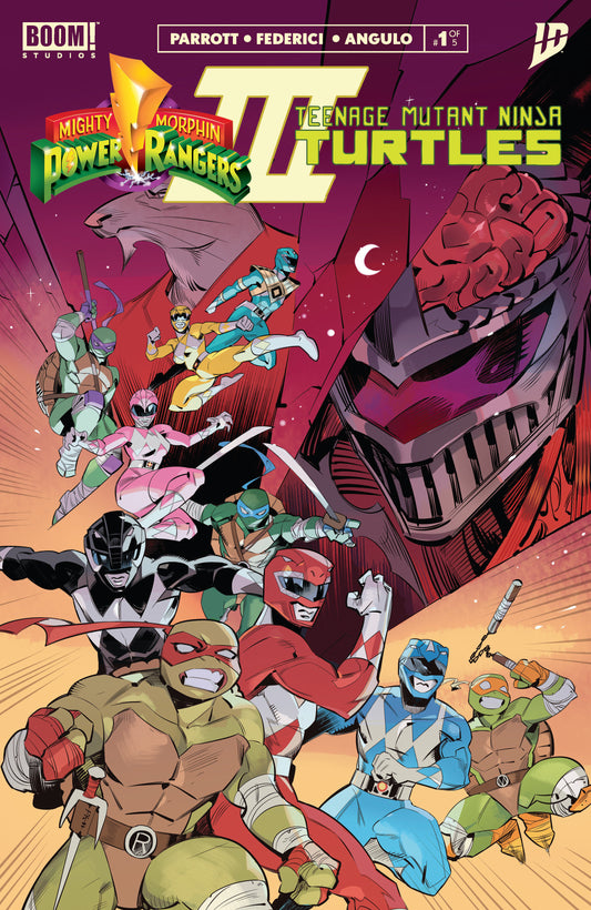 Mighty Morphin Power Rangers/ Teenage Mutant Ninja Turtles III #1 ZB 2nd Printing (Dressed, Nishijima) - Image