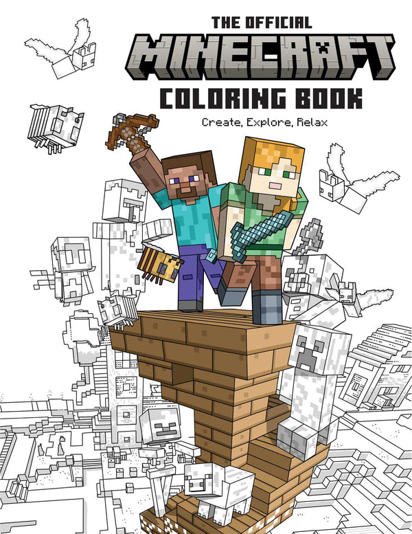 Pop Weasel Image of The Official Minecraft Coloring Book: Create, Explore, Relax! Colorful Storytelling for Advanced Artists