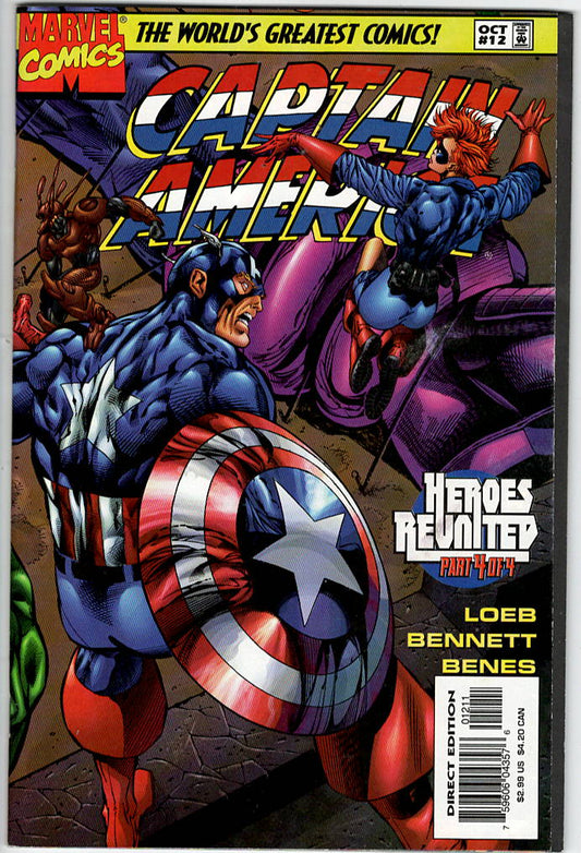 Pre-Owned - Captain America #12  (October 1997) Scanned Image Pop Weasel Pre-Owned Comics