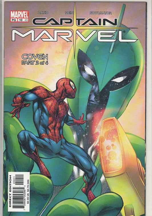 Pre-Owned - Captain Marvel #10 (45)  (July 2003) Scanned Image Pop Weasel Pre-Owned Comics