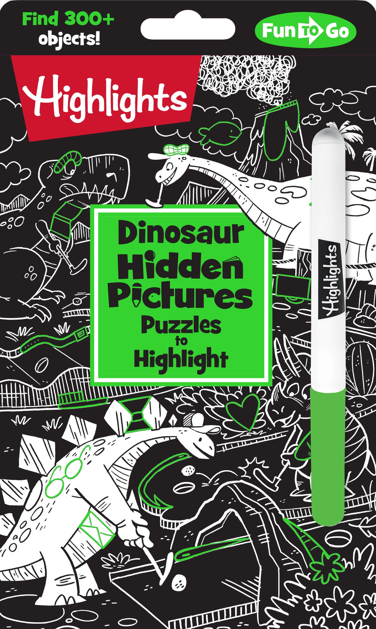 Dinosaur Hidden Pictures Puzzles to Highlight image