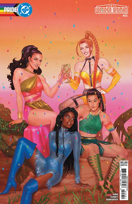 Wonder Woman #22  D Kevin Wada Dc Pride Card Stock Var - Image