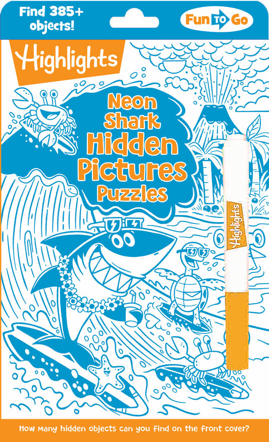 Neon Shark Hidden Pictures Puzzles - Image