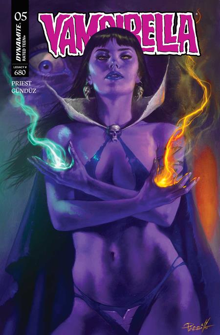 Vampirella (2025) #5  O Lucio Parrillo Ultraviolet Foc Bonus Var - Image