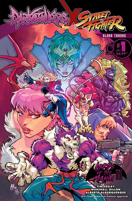 Darkstalkers X Street Fighter Blood Throne #1  | One Shot 2nd Ptg - Image