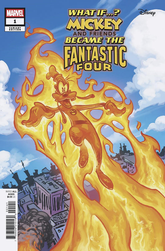 MARVEL & DISNEY: WHAT IF...? MICKEY & FRIENDS BECAME THE FANTASTIC FOUR #1 SKOTTIE YOUNG VARIANT image