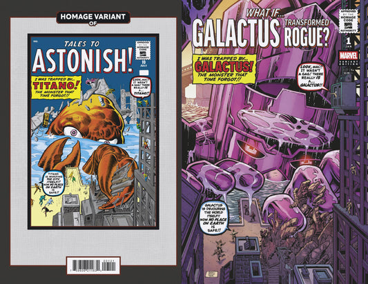 WHAT IF...? GALACTUS: GALACTUS TRANSFORMED ROGUE? #1 DAN JURGENS SCI-FI HOMAGE V ARIANT image