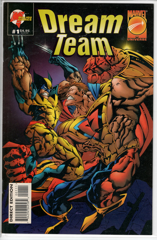 Pre-Owned - Dream Team #1  (July 1995) Scanned Image Pop Weasel Pre-Owned Comics