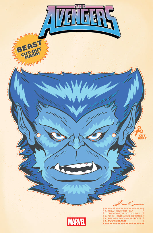 AVENGERS #30 RETRO HALLOWEEN MASK VARIANT - Image