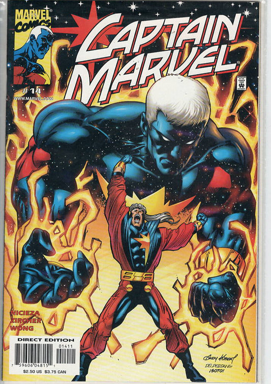 Pre-Owned - Captain Marvel #14  (February 2001) Scanned Image Pop Weasel Pre-Owned Comics