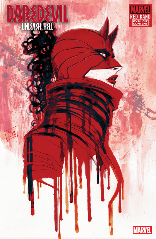 DAREDEVIL: UNLEASH HELL - RED BAND #1 STEPHANIE HANS VARIANT [POLYBAGGED] image