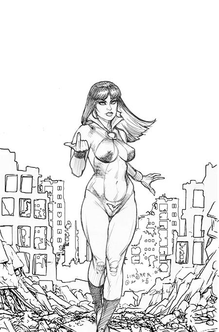 Vampirella Armageddon #3  J Inc 1:15 Joseph Michael Linsner Line Art Virgin Var - Image