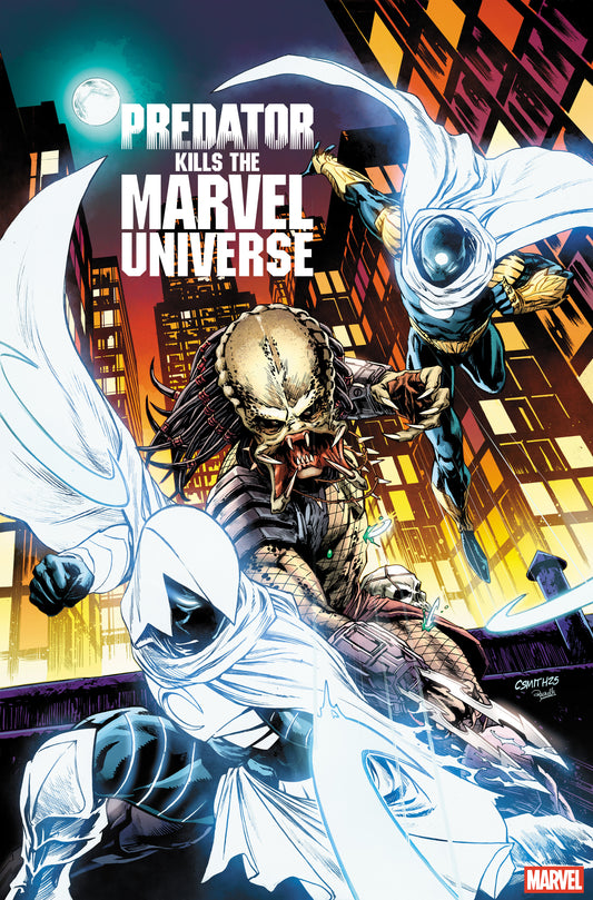 PREDATOR KILLS THE MARVEL UNIVERSE #1 CORY SMITH HUNTING THE HUNTERS VARIANT - Image