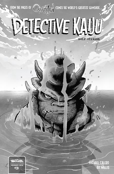 Detective Kaiju #3 (of 4)  D Kit Wallis Noir Var - Image