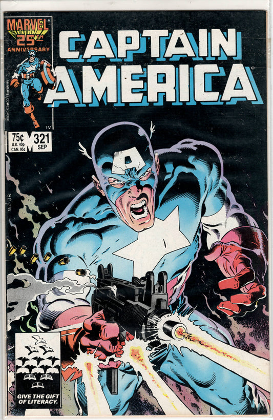 Pre-Owned - Captain America #321  (September 1986) Scanned Image Pop Weasel Pre-Owned Comics