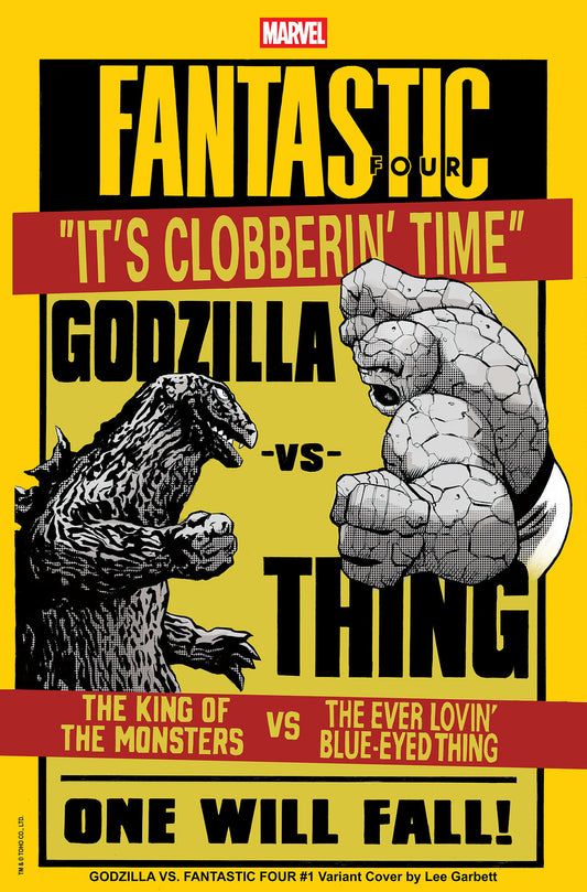 GODZILLA VS. FANTASTIC FOUR #1 LEE GARBETT VERSUS VARIANT - Image