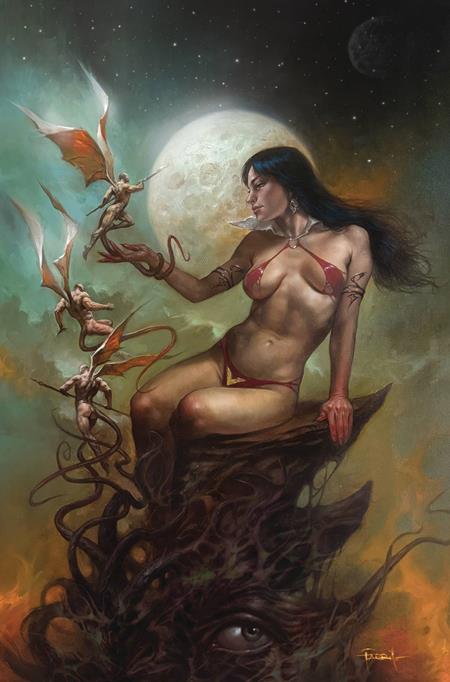 Vampirella (2025) #2  K Lucio Parrillo Virgin Metal Premium Var - Image