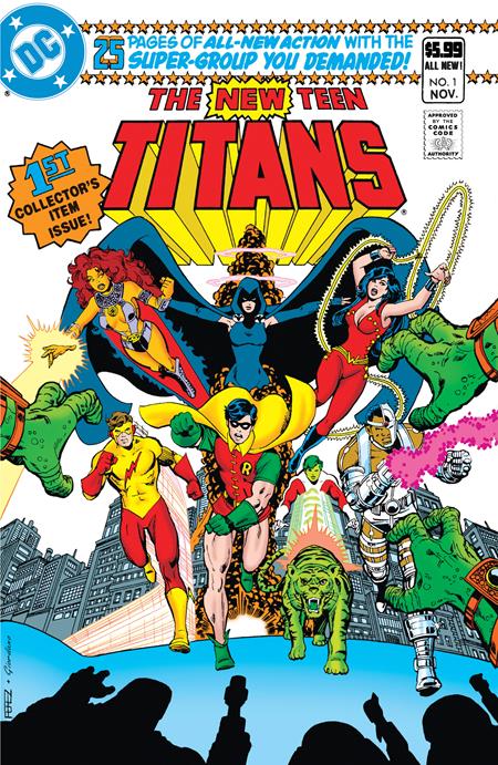 New Teen Titans #1 Facsimile Edition  B George Perez & Dick Giordano Foil Var image