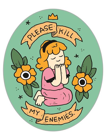 Please Kill My Enemies Sticker - Image