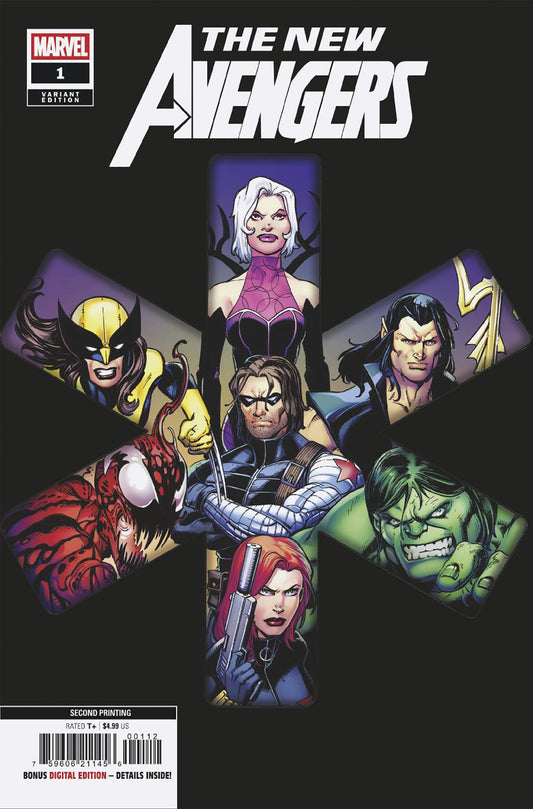 NEW AVENGERS #1 MARK BAGLEY 2ND PRINTING VARIANT - Image