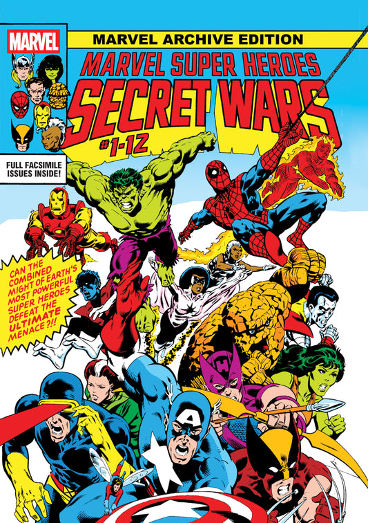 Marvel Archive Edition: Marvel Super Heroes Secret Wars Gallery Edition Mike Zeck Original First Issue Cover | Hardcover - Image