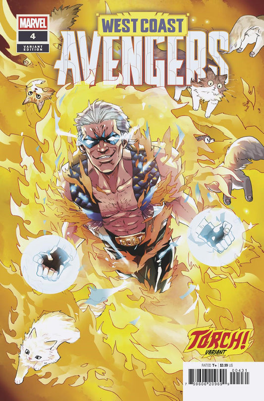 WEST COAST AVENGERS #4 NAO FUJI TORCH! VARIANT image