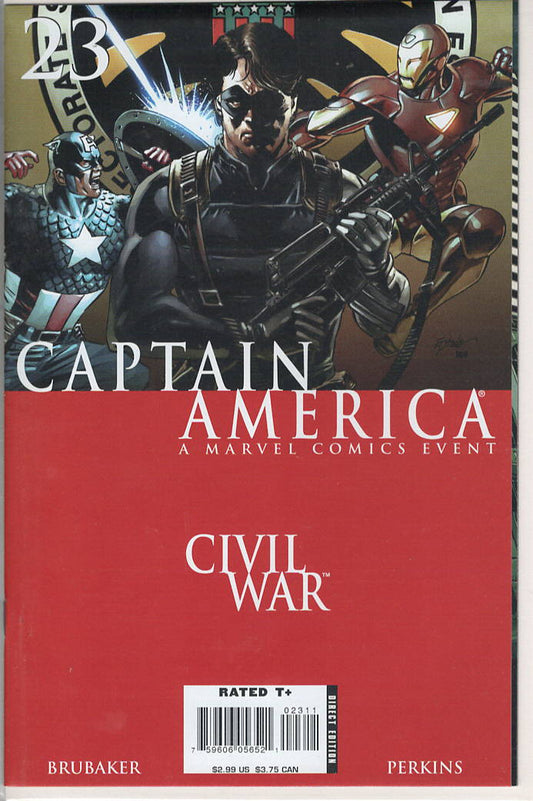 Pre-Owned - Captain America #23  (December 2006) Scanned Image Pop Weasel Pre-Owned Comics