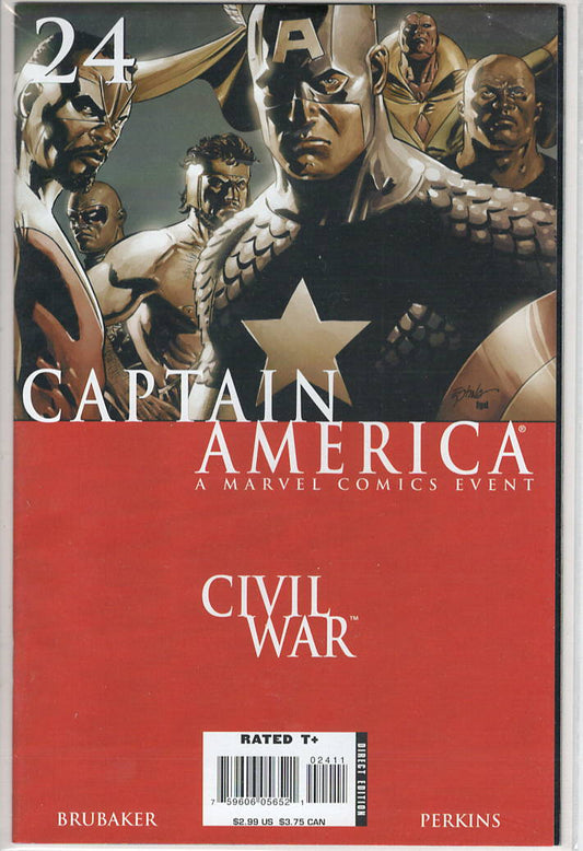 Pre-Owned - Captain America #24  (January 2007) Scanned Image Pop Weasel Pre-Owned Comics