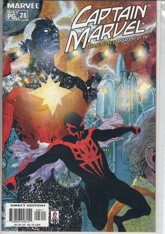 Pre-Owned - Captain Marvel #28  ([Late] March 2002) Scanned Image Pop Weasel Pre-Owned Comics