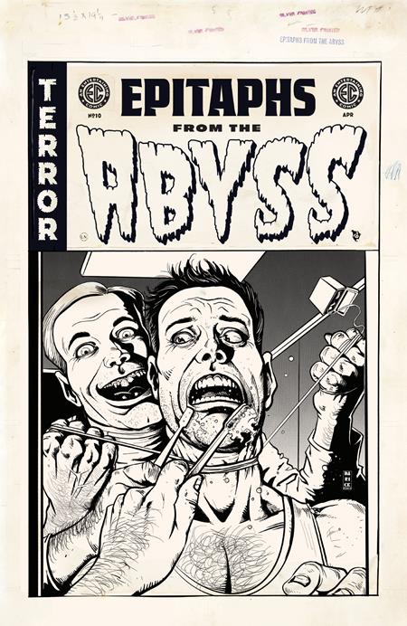 Ec Epitaphs From The Abyss #10 (of 12)  D Inc 1:20 Darick Robertson B&w Artist Edition Var - Image