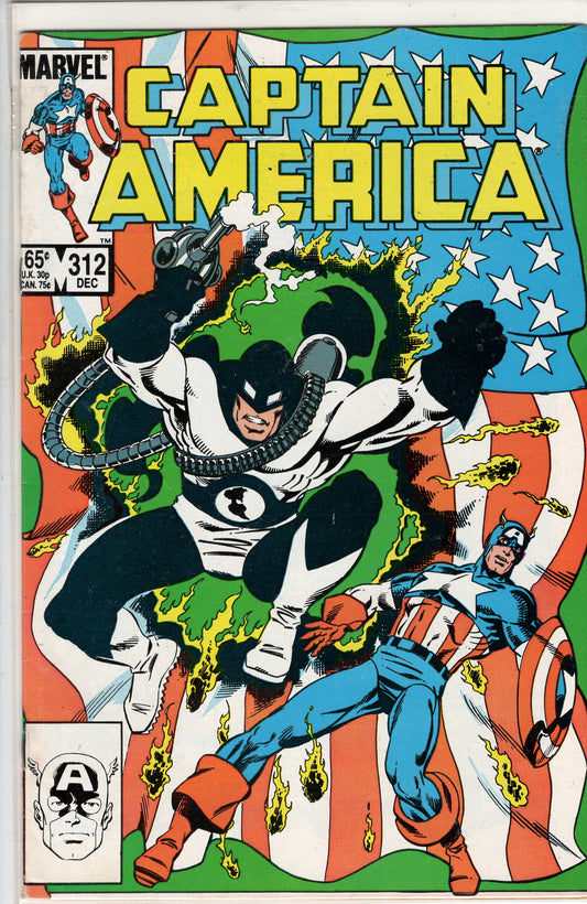 Pre-Owned - Captain America #312  (December 1985) 1st Appearance of Flag Smasher HOT KEY!! Scanned Image Pop Weasel Pre-Owned Comics