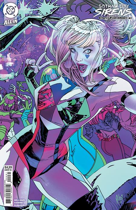 Gotham City Sirens Unfit For Orbit #2 (of 5)  C Guillem March Connecting Card Stock Var - Image