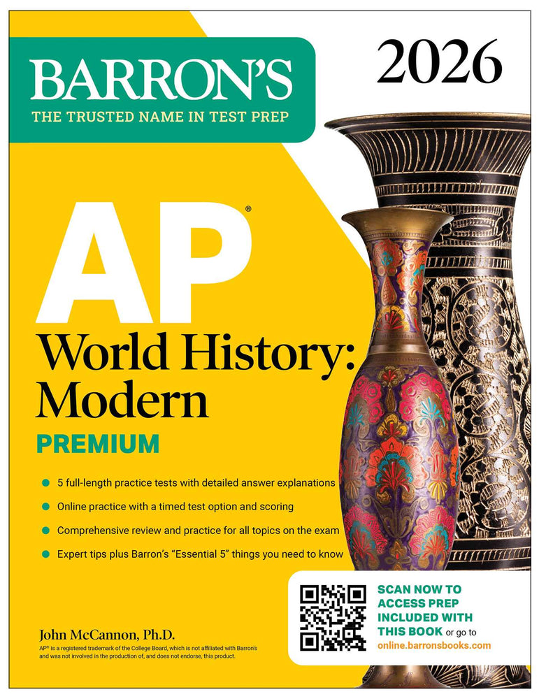 AP World History: Modern Premium, 2026: Prep Book With 5 Practice Tests + Comprehensive Review + Online Practice image - Non-Fiction - Image - Pop Weasel