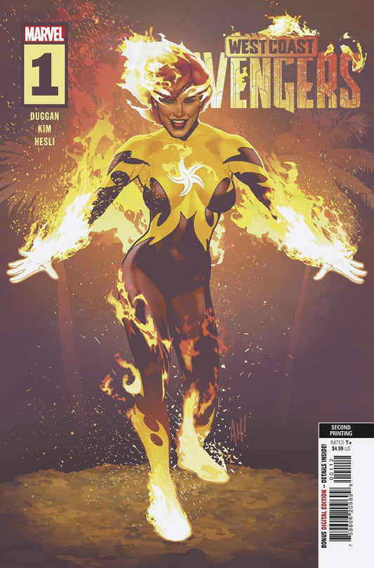 WEST COAST AVENGERS #1 ADAM HUGHES 2ND PRINTING VARIANT image