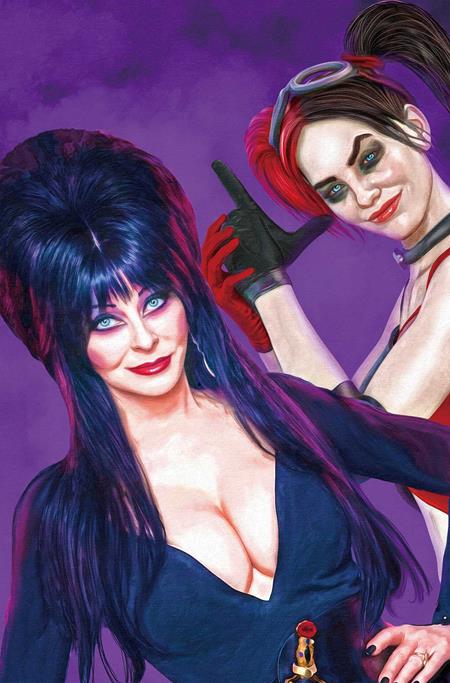 Harley Quinn X Elvira #1  I Mark Spears Foil Virgin Var - Image