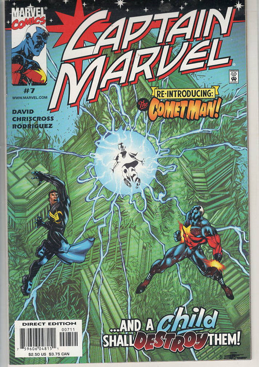 Pre-Owned - Captain Marvel #7  (July 2000) Scanned Image Pop Weasel Pre-Owned Comics