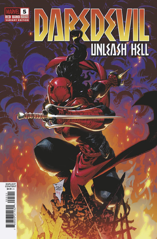 DAREDEVIL: UNLEASH HELL - RED BAND #5 PHILIP TAN VARIANT [POLYBAGGED] - Image