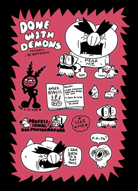 Done With Demons Sticker Sheet - Image - Comics - Image - Pop Weasel