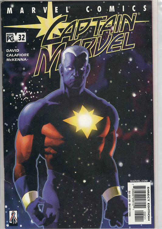 Pre-Owned - Captain Marvel #32  (July 2002) Scanned Image Pop Weasel Pre-Owned Comics