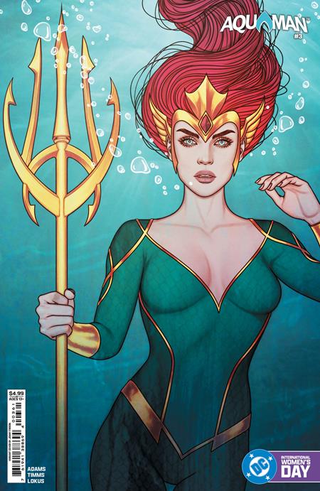 Aquaman #3  E Jenny Frison International Womens Day Mera Card Stock Var image