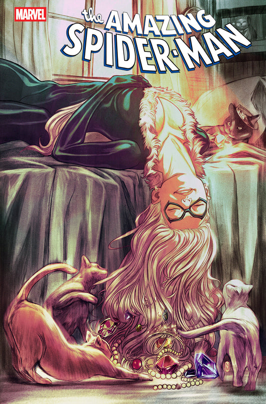 AMAZING SPIDER-MAN #1 NIMIT MALAVIA BLACK CAT VARIANT - Image