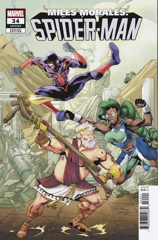 MILES MORALES: SPIDER-MAN #34 LOGAN LUBERA 5-PART CONNECTING VARIANT - Image