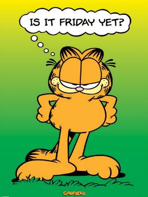 Pop Weasel Image of Garfield Friday Poster - Posters - Image - Pop Weasel