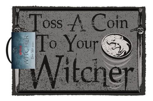 Licensed Doormat - Toss a Coin to Your Witcher