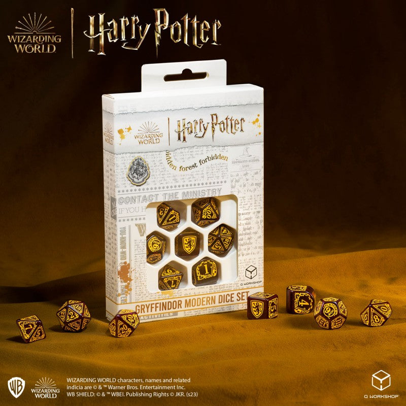 Harry Potter. Gryffindor Modern Dice Set - Red - Dice & Accessories - Image - Pop Weasel