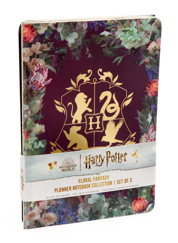 Pop Weasel Image of Harry Potter: Floral Fantasy Planner Notebook Collection (Set of 3) - Notebook - Image - Pop Weasel