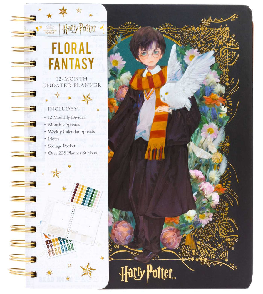 Pop Weasel Image of Harry Potter: Floral Fantasy 12-Month Undated Planner - Notebook - Image - Pop Weasel