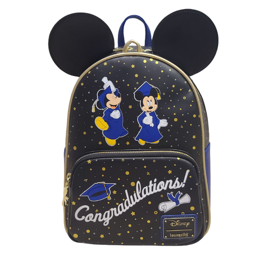 Disney - Mickey & Minnie Graduation US Exclusive Mini Backpack [RS] - Loungefly